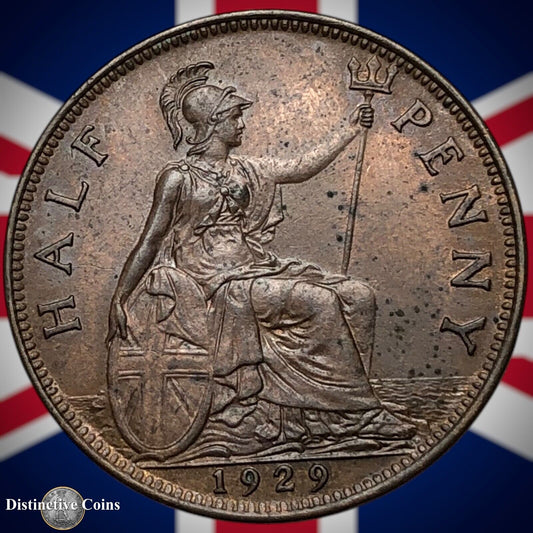Great Britain 1929 Half Penny 1/2d GB5946