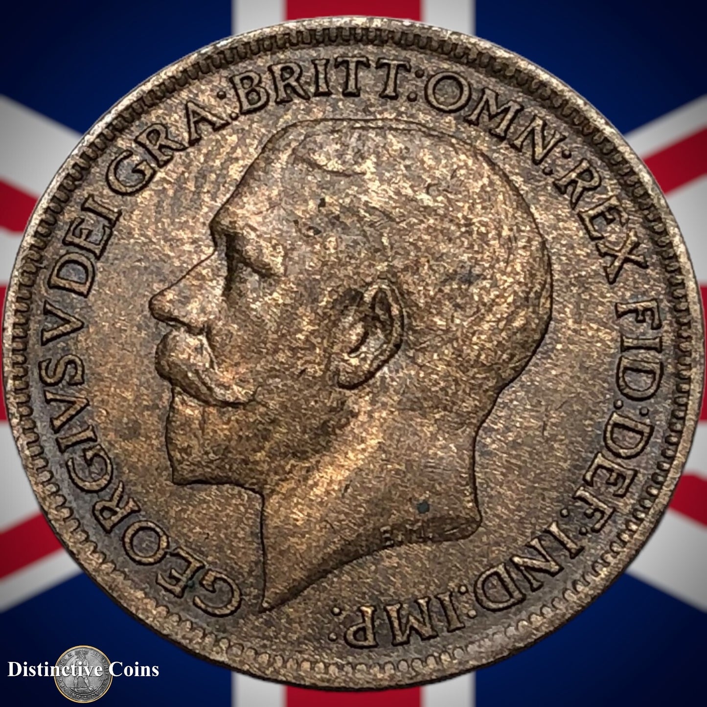 Great Britain 1918 Farthing 1/4d GB4701