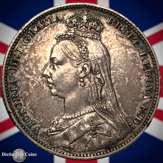 Great Britain 1890 British One Shilling GB0573