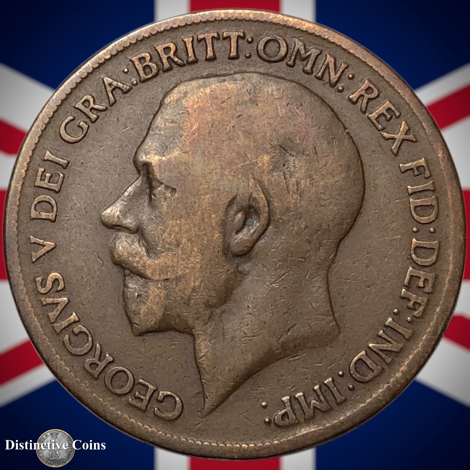 Great Britain 1919 KN Penny 1d GB6939