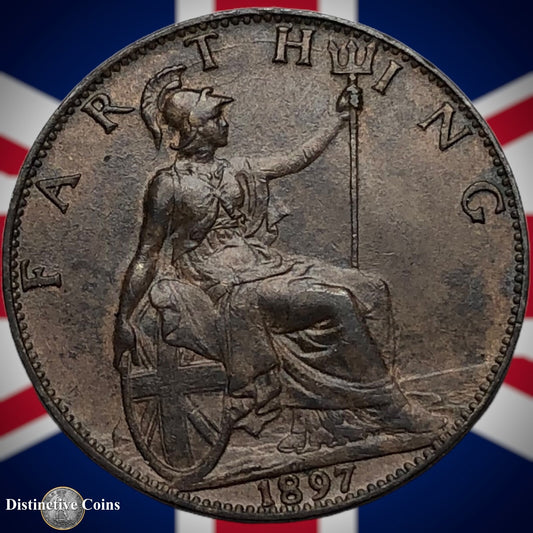 Great Britain 1897 Farthing 1/4d GB4441