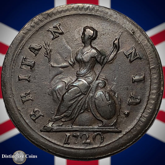 Great Britain 1720 Farthing 1/4d GB3159