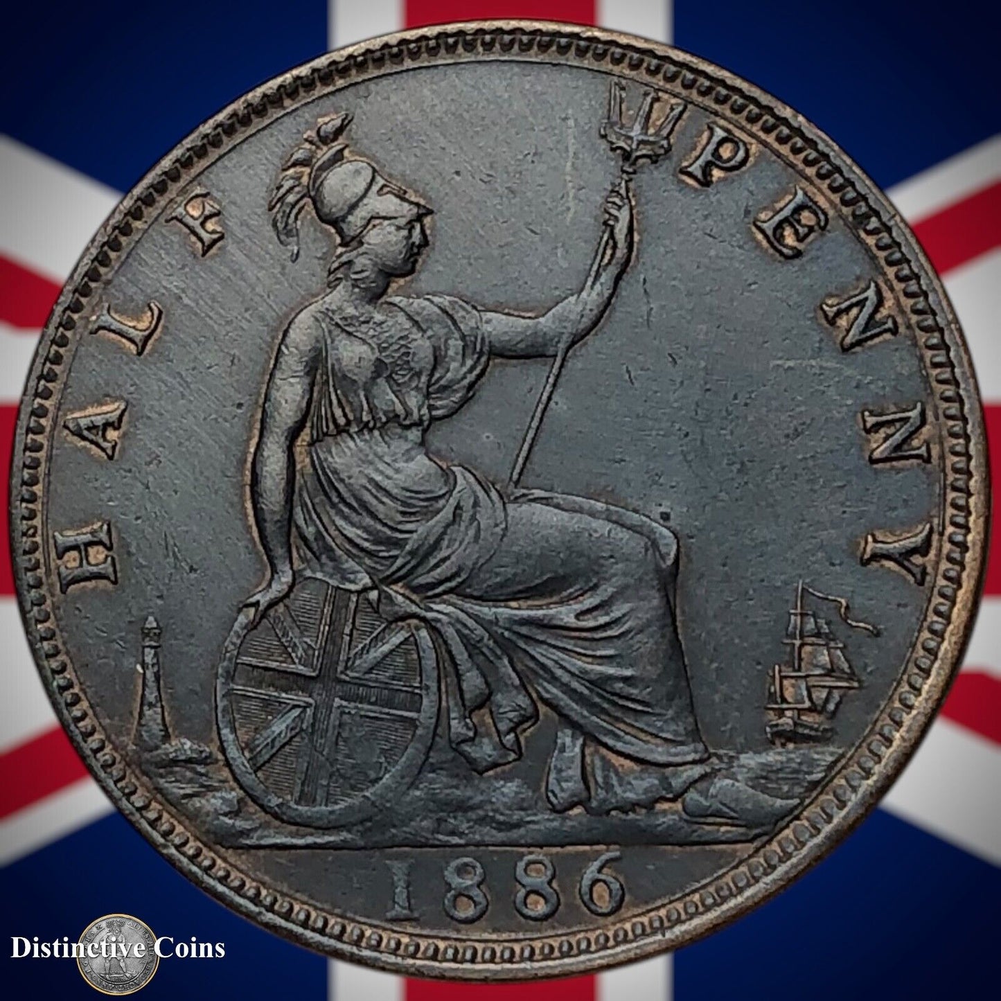 Great Britain 1886 Half Penny 1/2d GB5594