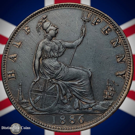 Great Britain 1886 Half Penny 1/2d GB5594