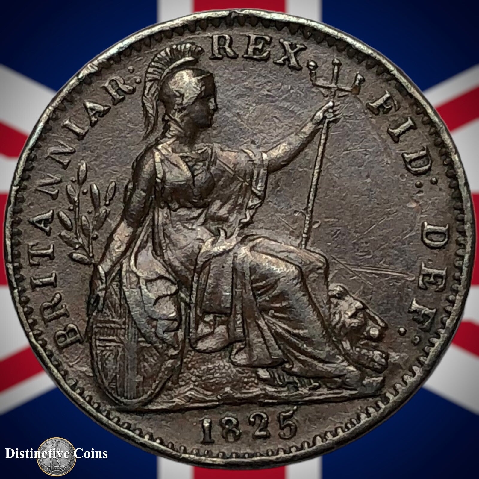 Great Britain 1825 Farthing 1/4d GB3285