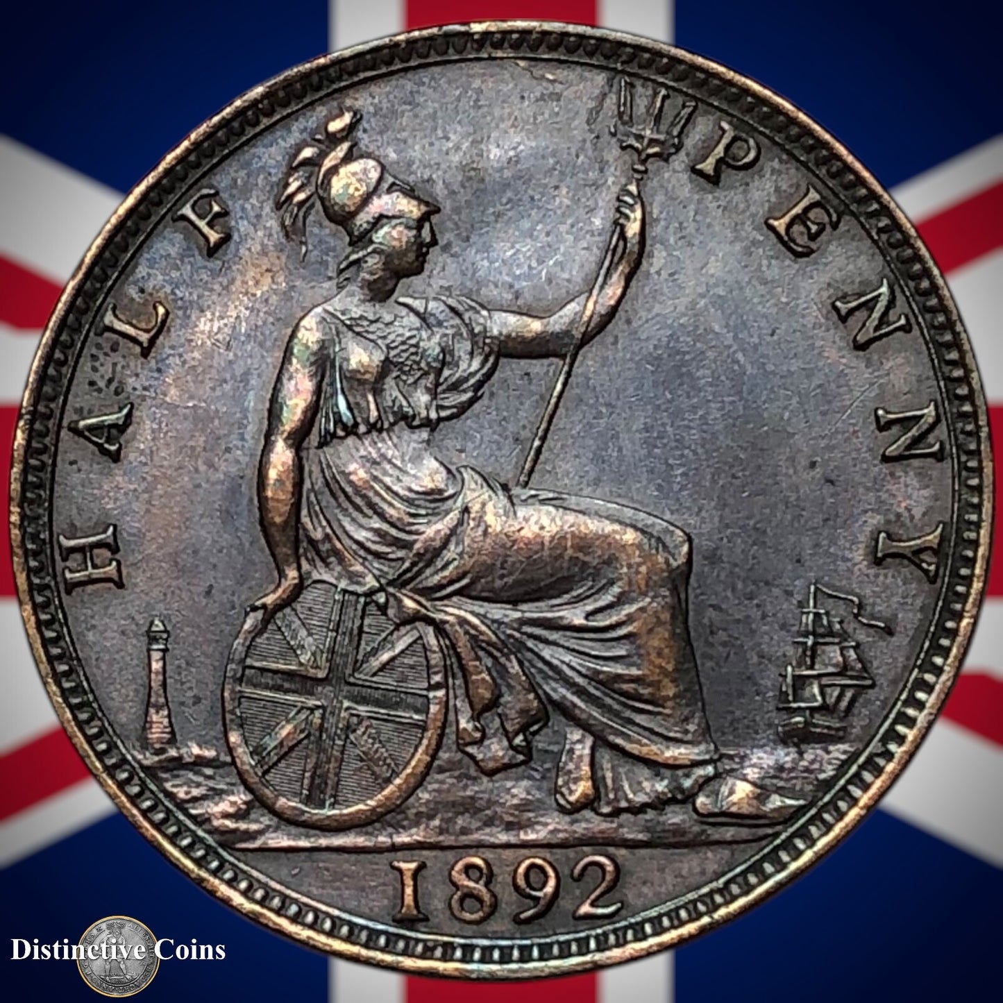 Great Britain 1892 Half Penny 1/2d GB5700