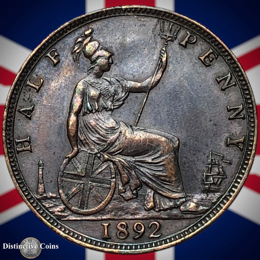 Great Britain 1892 Half Penny 1/2d GB5700