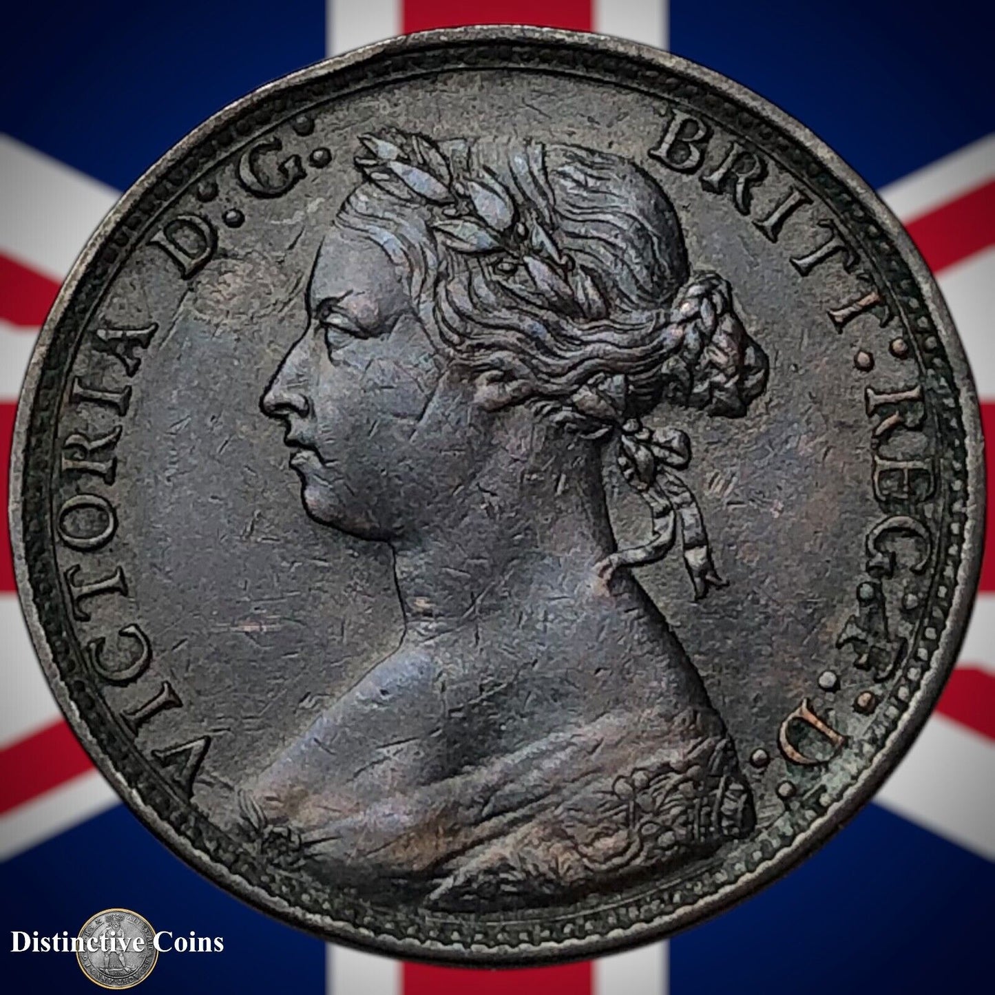 Great Britain 1876 H Half Penny 1/2d GB5528