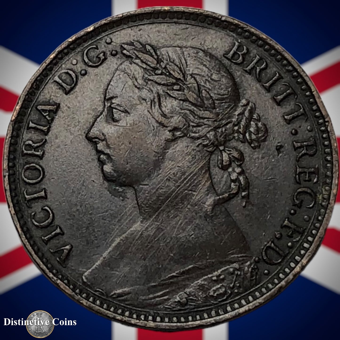 Great Britain 1893 Farthing 1/4d GB4351