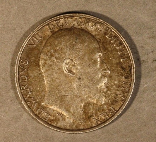 1907 Great Britain Shilling High Quality