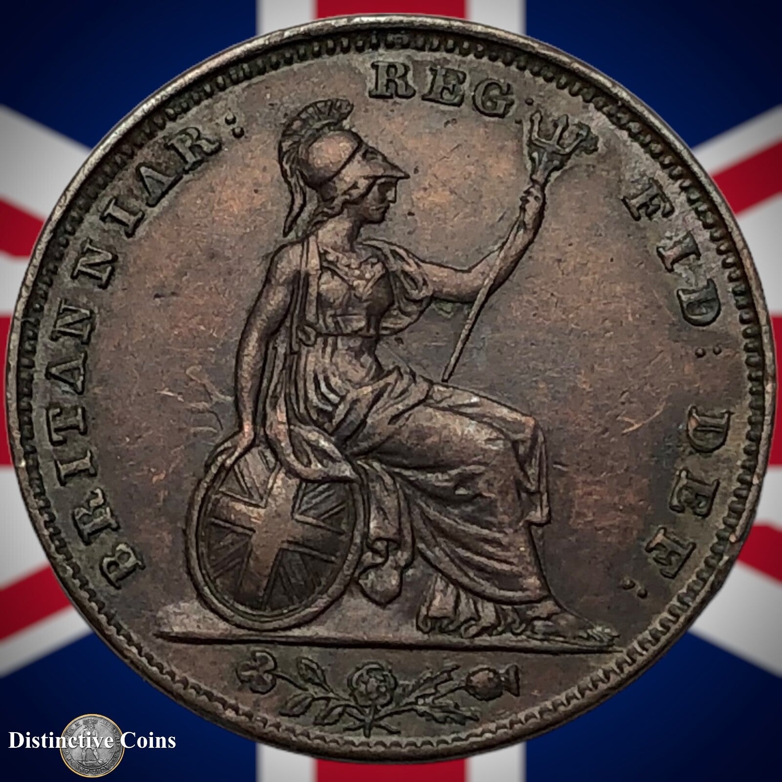 Great Britain 1848 Farthing 1/4d GB3432