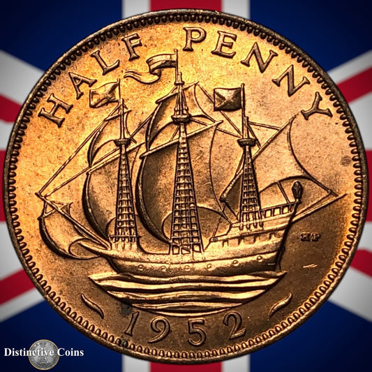 Great Britain 1952 Half Penny 1/2d GB6095