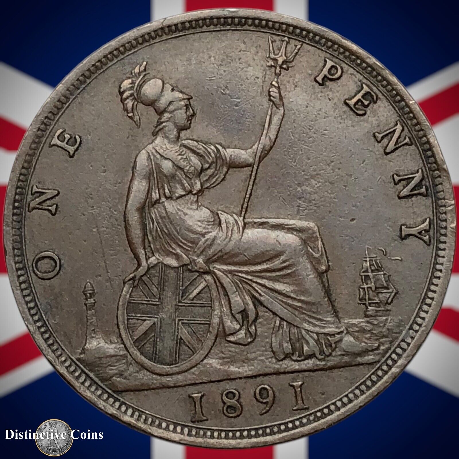 Great Britain 1891 Penny 1d GB6534