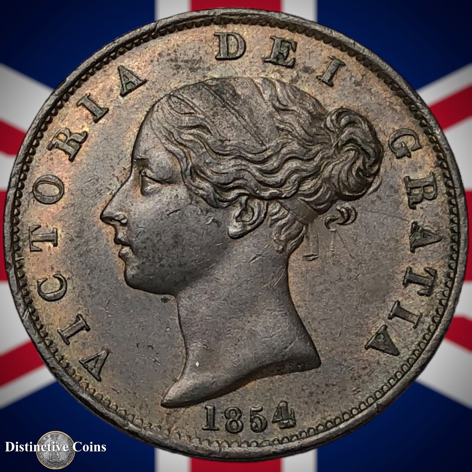 Great Britain 1854 Half Penny 1/2d GB5305