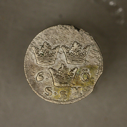 Sweden 1694 5 Ore S.M couple minor flan flaws