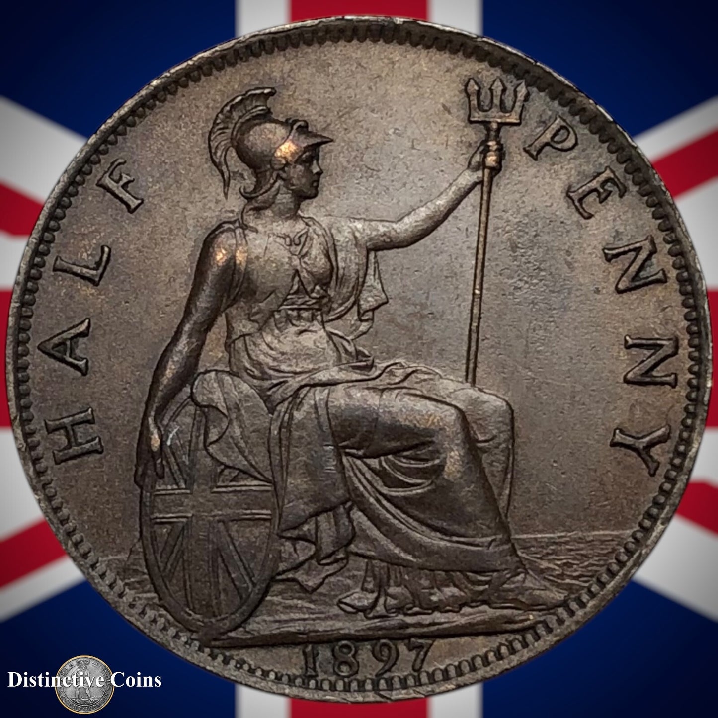 Great Britain 1897 Half Penny 1/2d GB5730