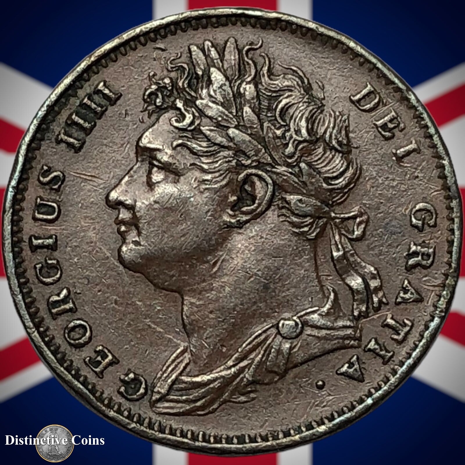 Great Britain 1825 Farthing 1/4d GB3285