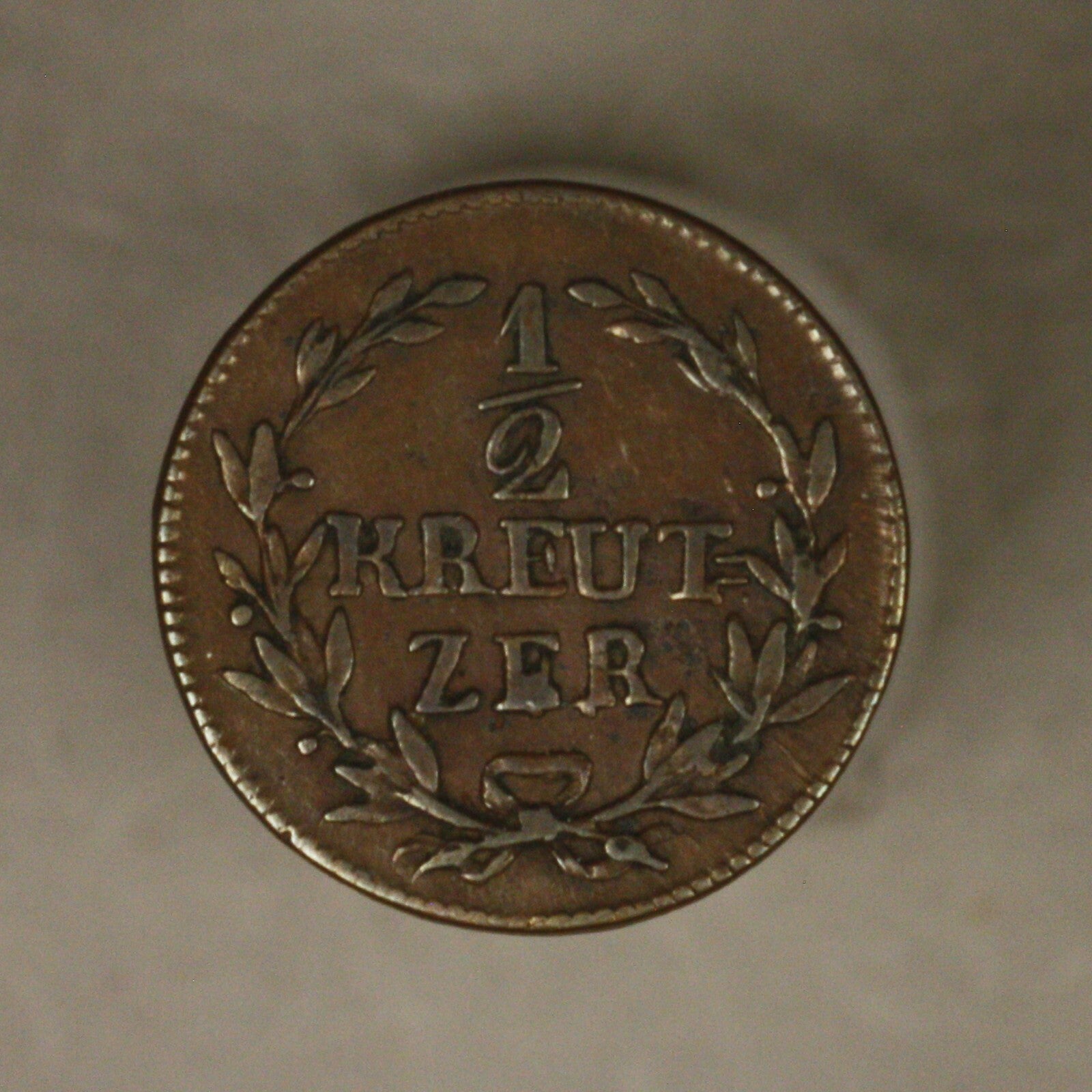 Baden 1817 1/2 half Kreuzer