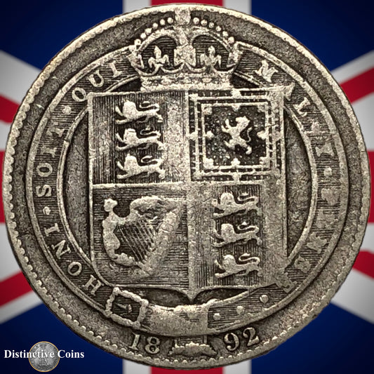 Great Britain 1892 British One Shilling GB0593