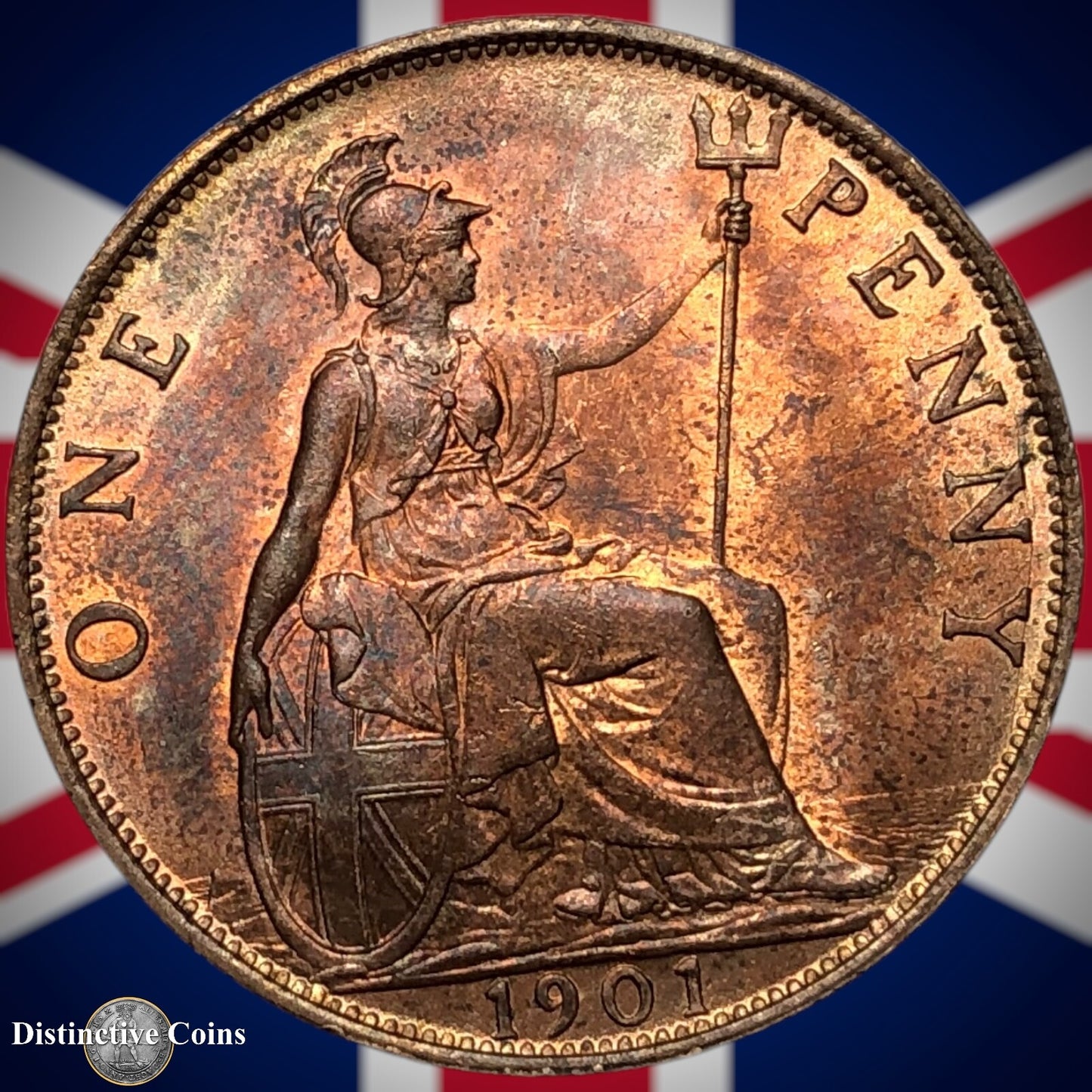Great Britain 1901 Penny 1d GB6664