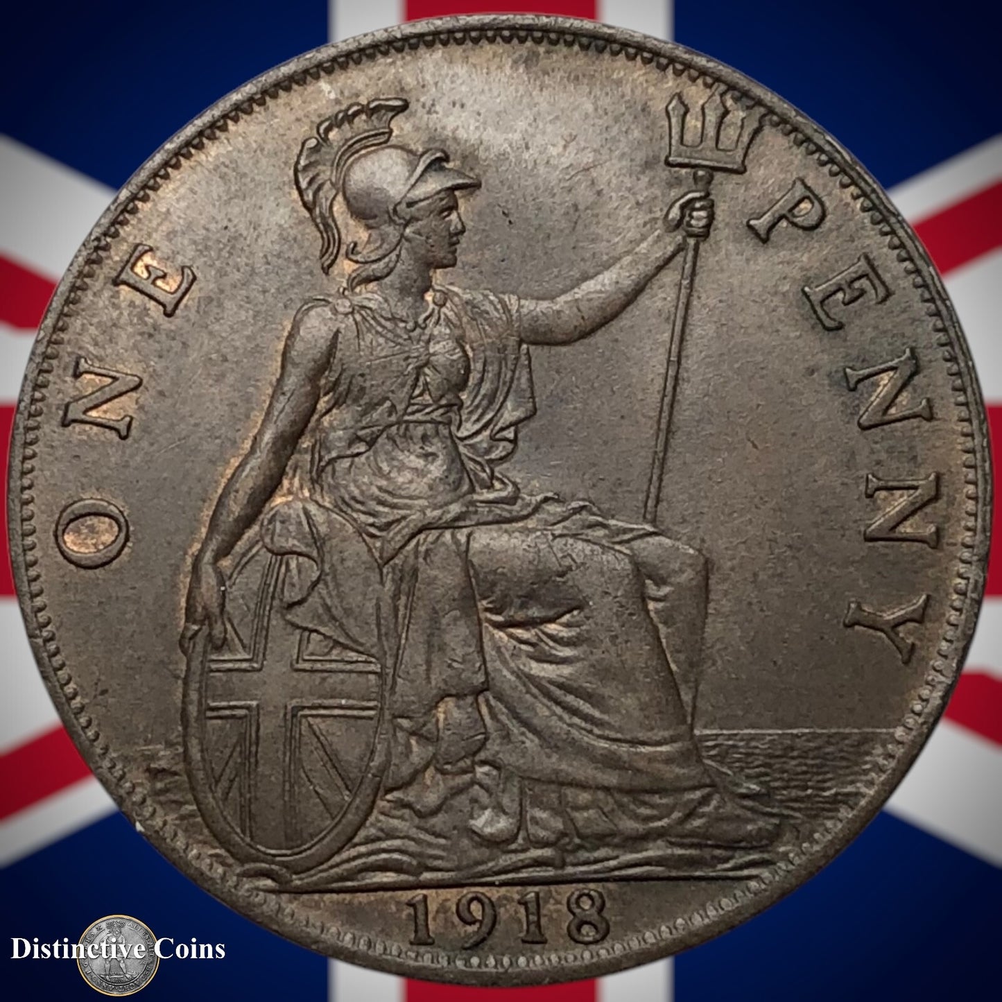 Great Britain 1918 Penny 1d GB6873