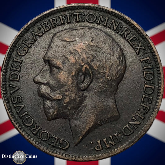 Great Britain 1917 Farthing 1/4d GB4675
