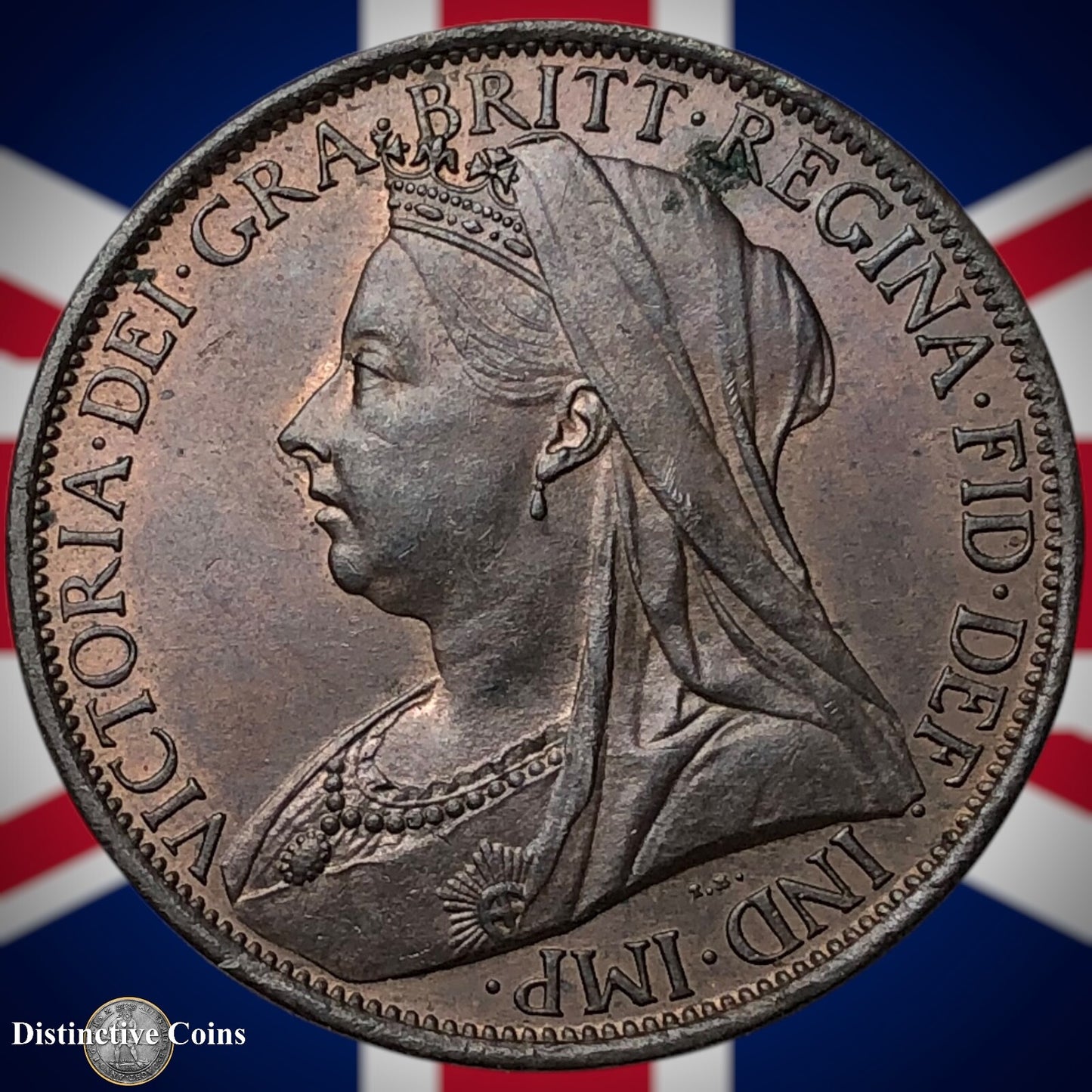 Great Britain 1901 Penny 1d GB6637