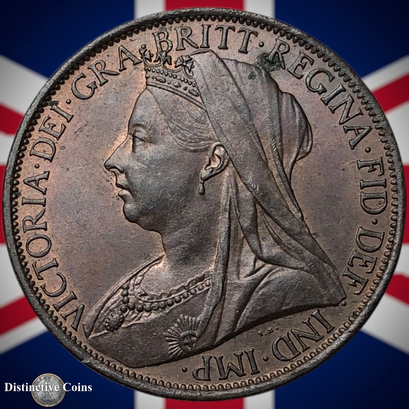 Great Britain 1901 Penny 1d GB6637
