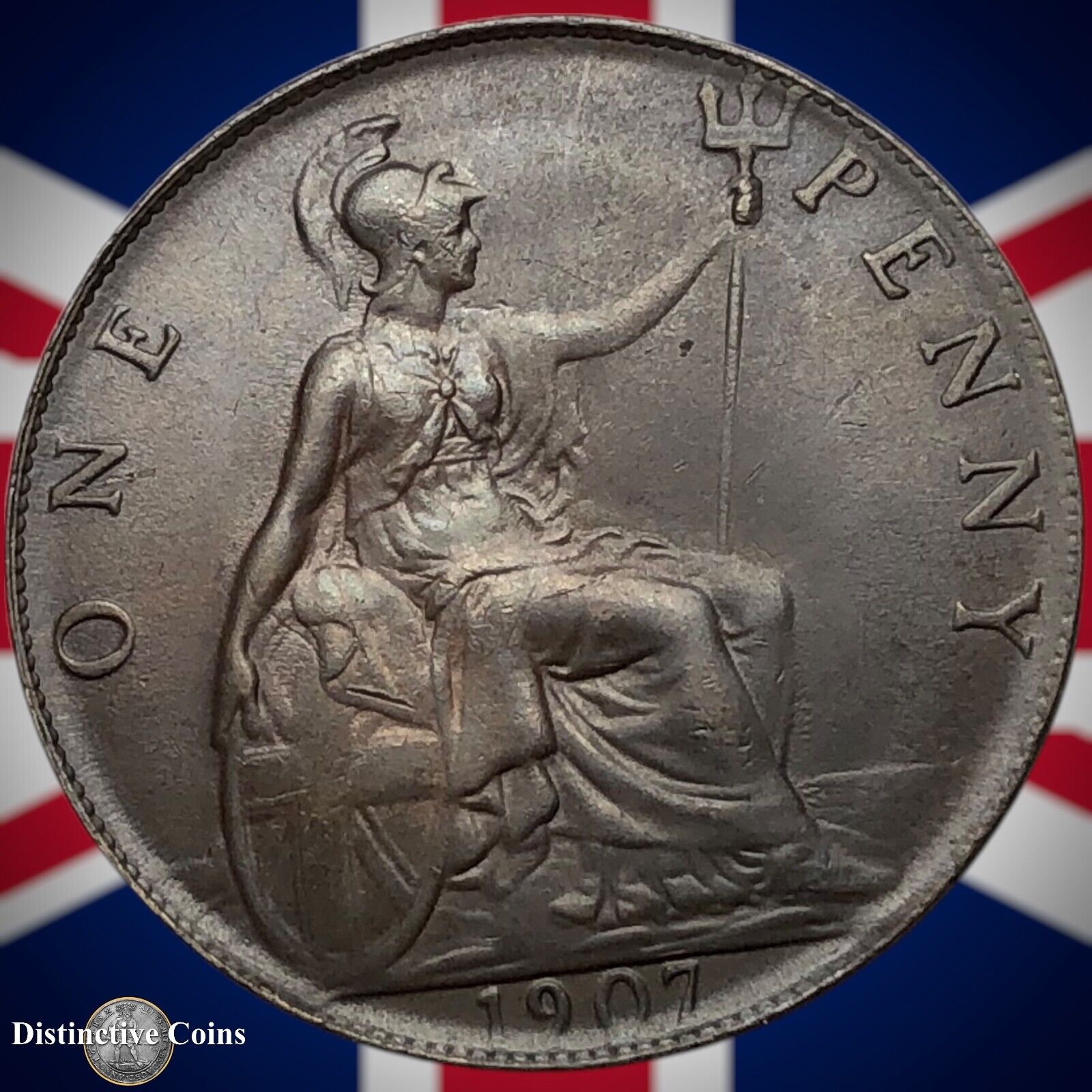 Great Britain 1907 Penny 1d GB6694