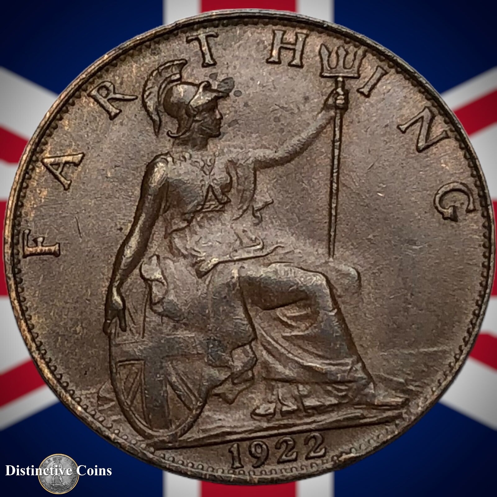 Great Britain 1922 Farthing 1/4d GB4749