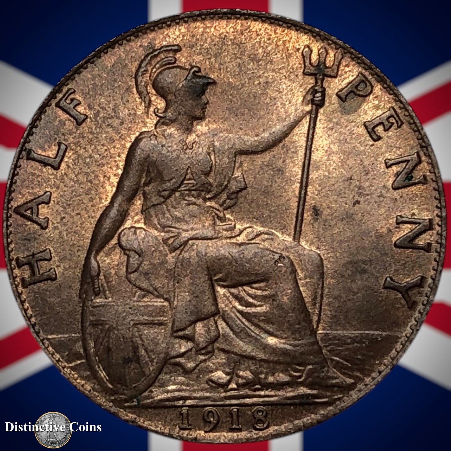 Great Britain 1918 Half Penny 1/2d GB5859
