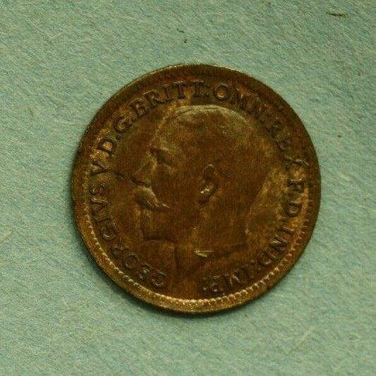 Great Britain 1913 1/3 Farthing Choice Unc Some Red A263