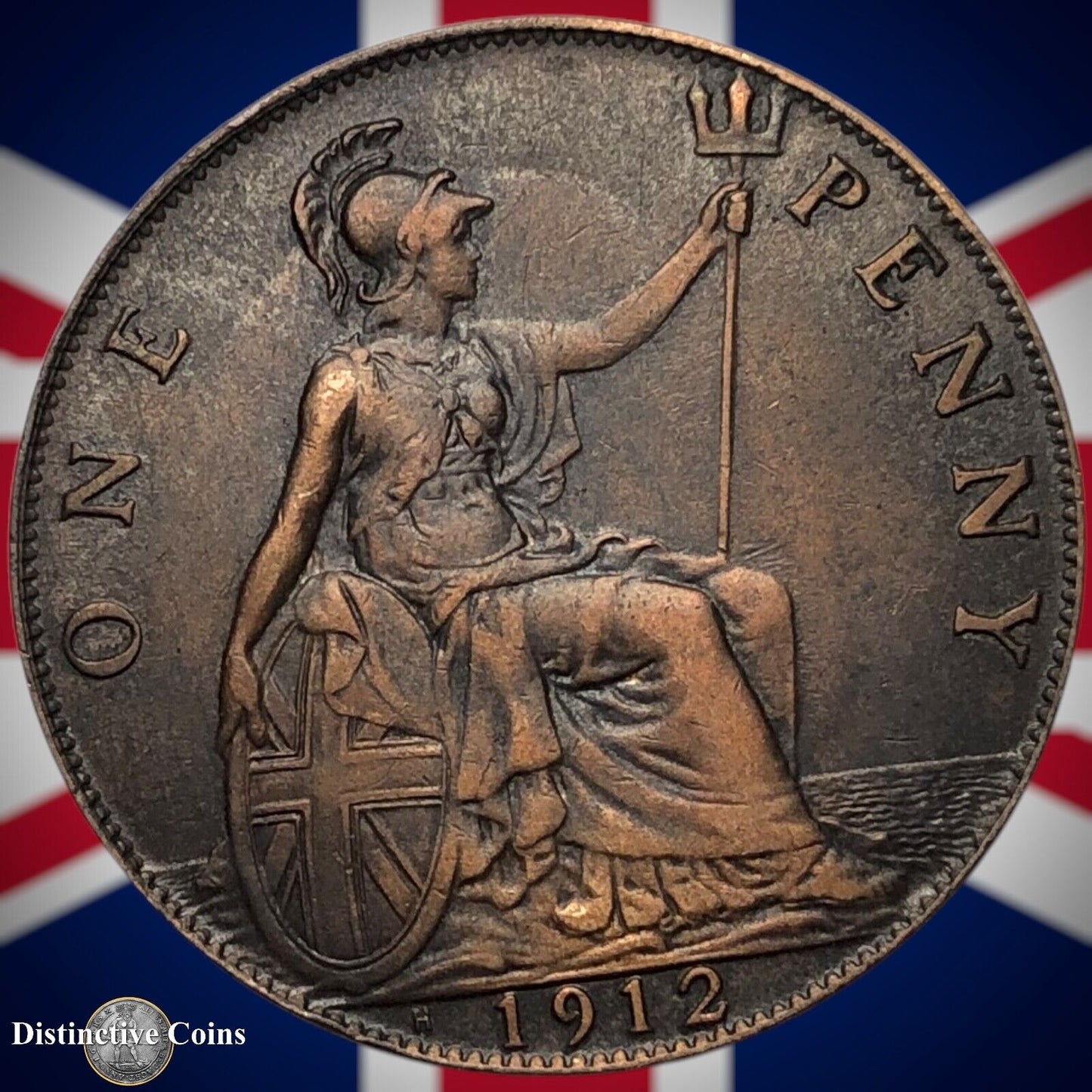 Great Britain 1912 H Penny 1d GB6797