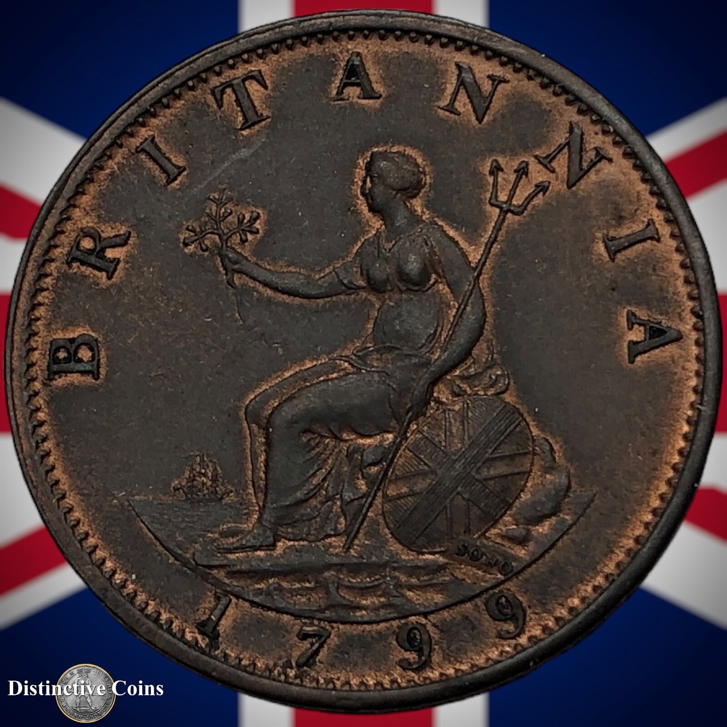 Great Britain 1799 Half Penny 1/2d GB5145