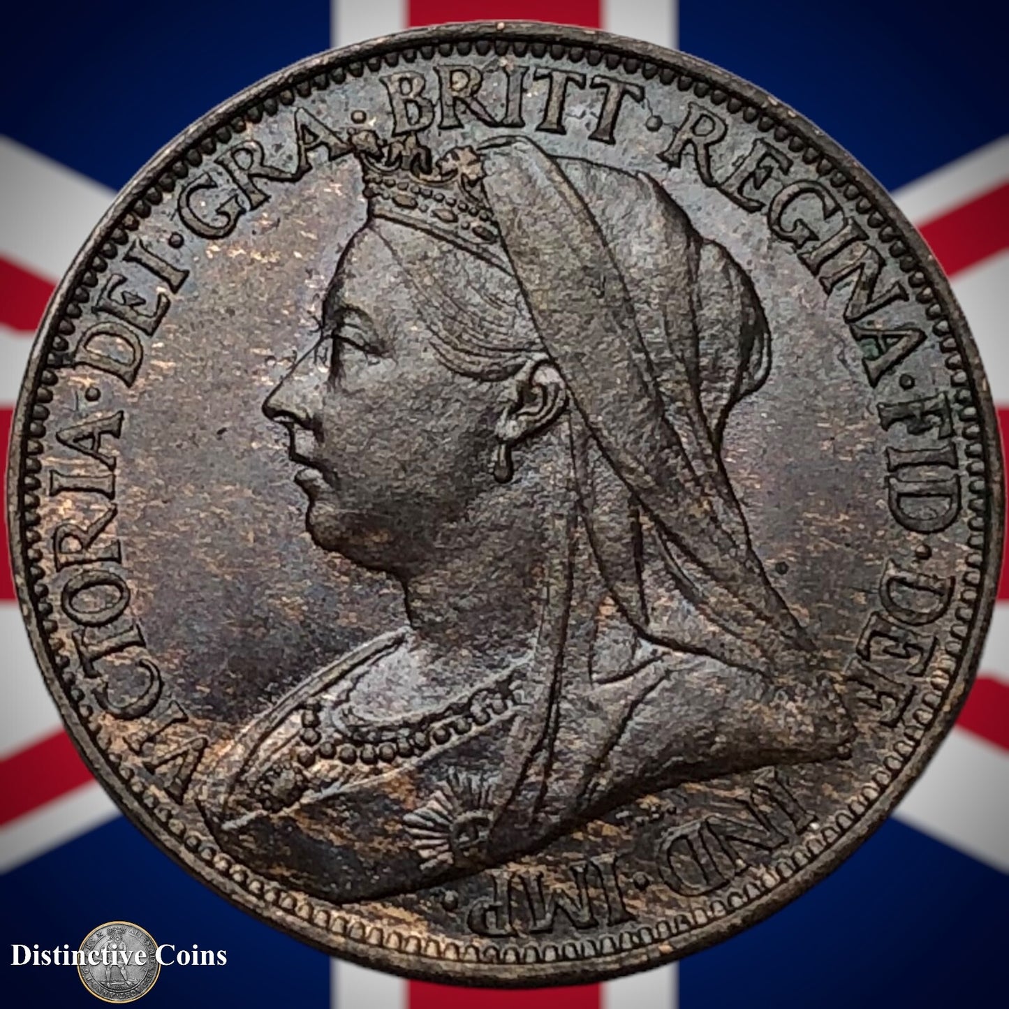 Great Britain 1895 Farthing 1/4d GB4414