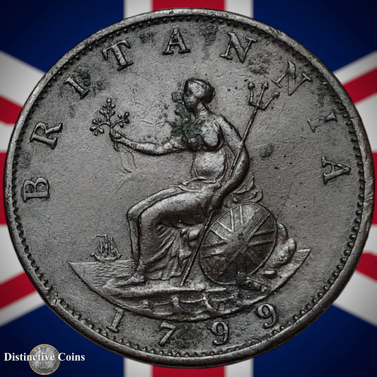 Great Britain 1799 Half Penny 1/2d GB5127