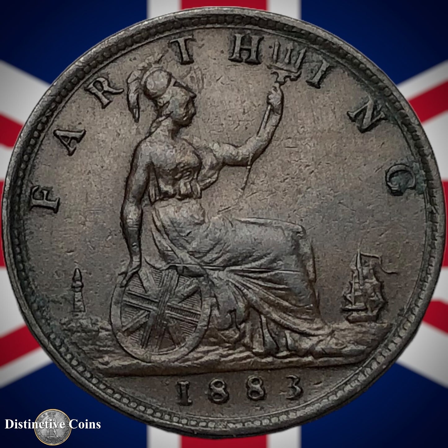 Great Britain 1883 Farthing 1/4d GB4054