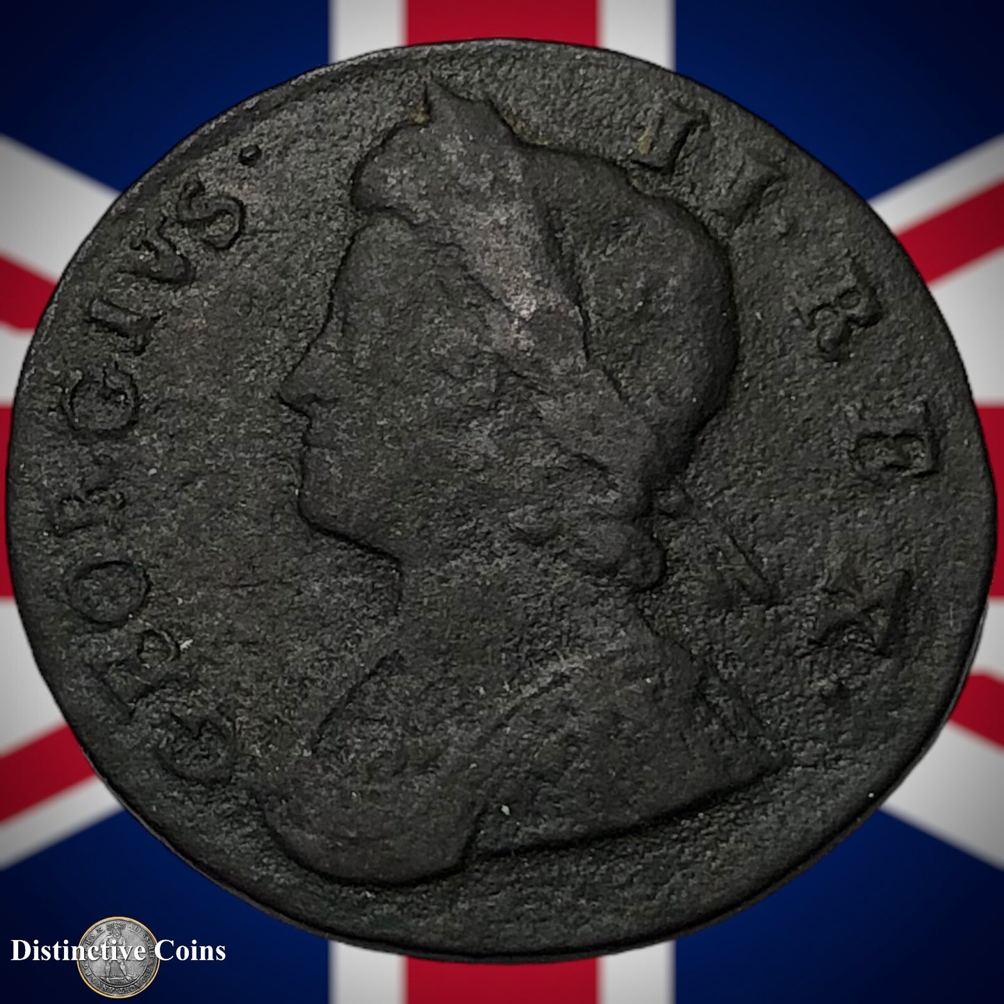 Great Britain 1735 Half Penny 1/2d GB5058