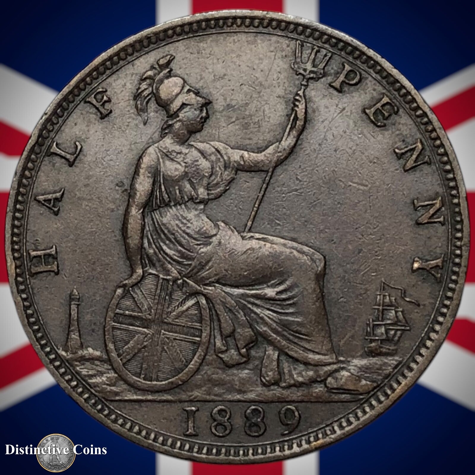 Great Britain 1889 Half Penny 1/2d GB5647