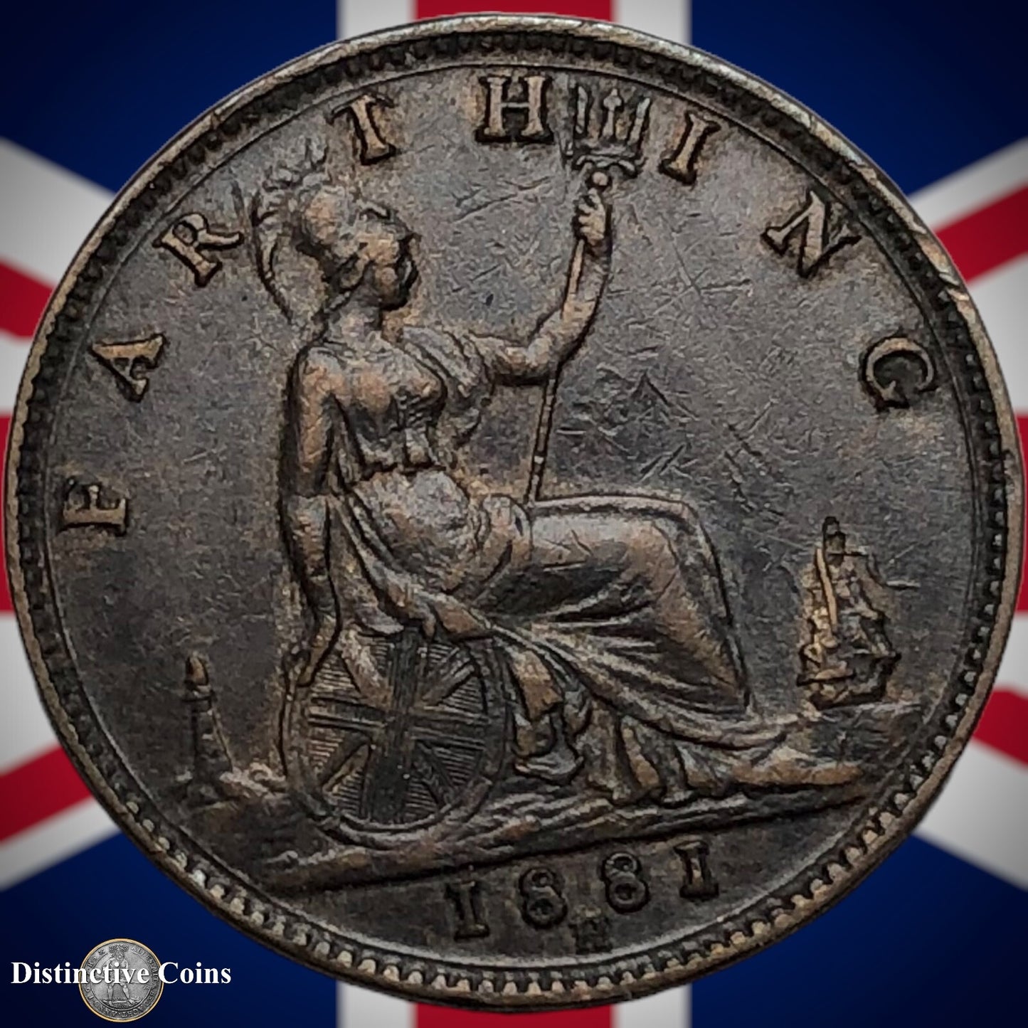 Great Britain 1881 H Farthing 1/4d GB3889