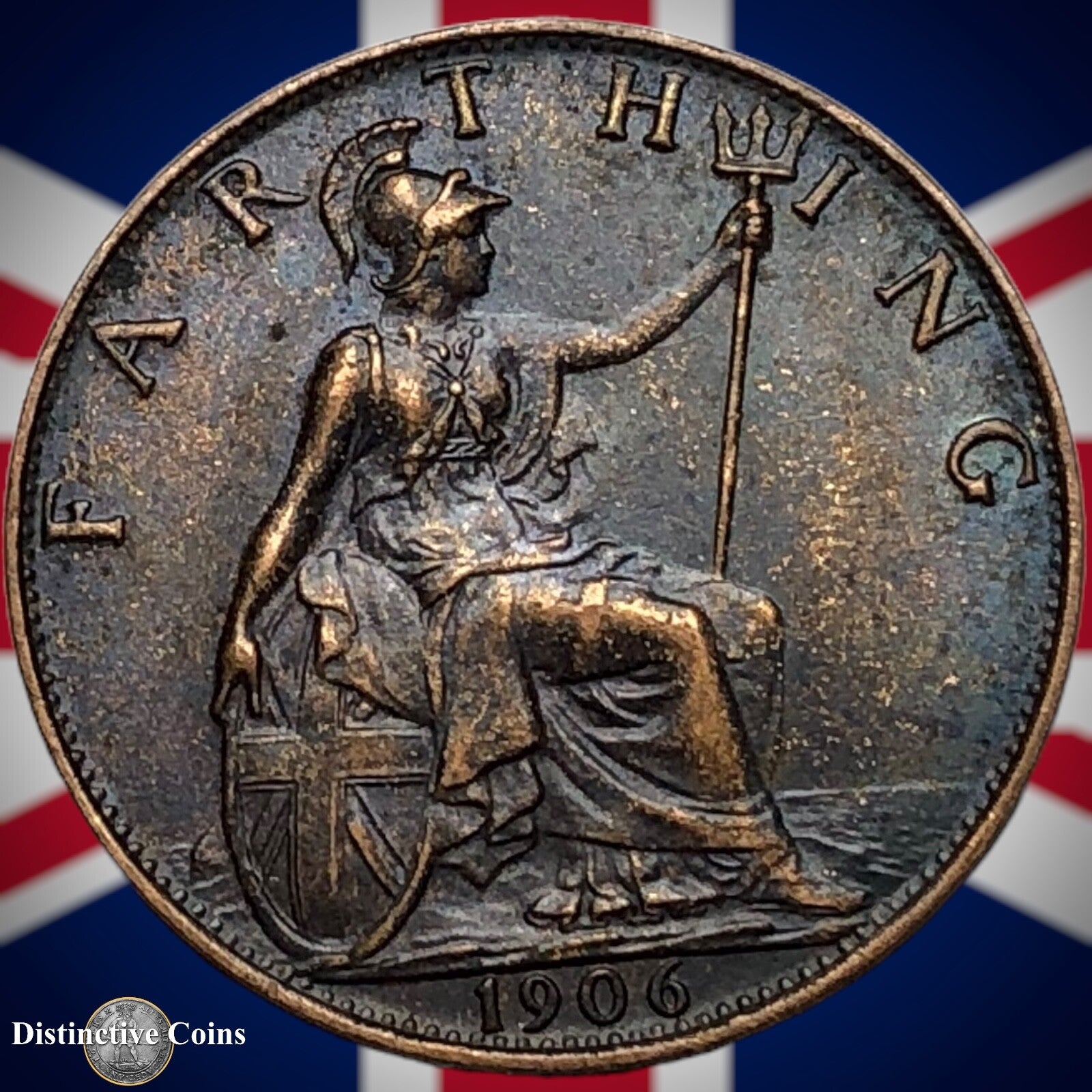 Great Britain 1906 Farthing 1/4d GB4587