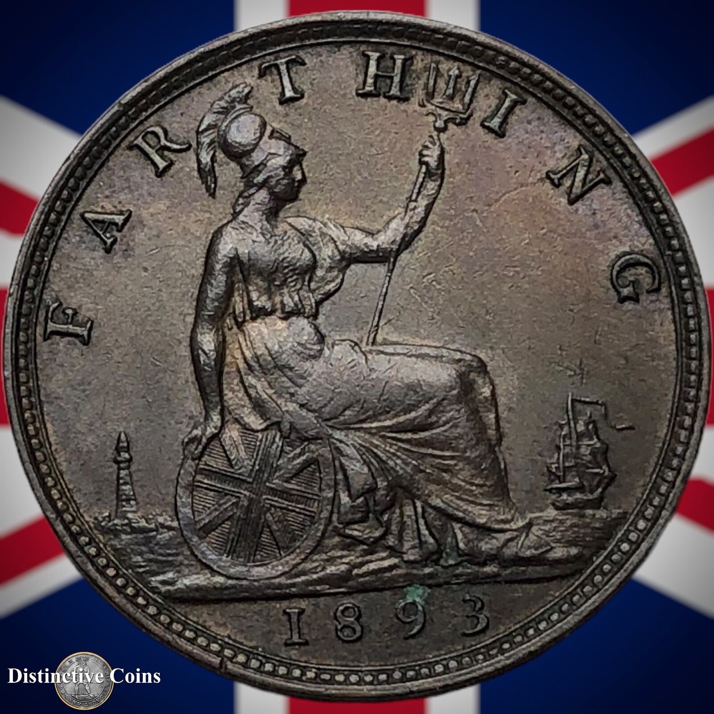 Great Britain 1893 Farthing 1/4d GB4359