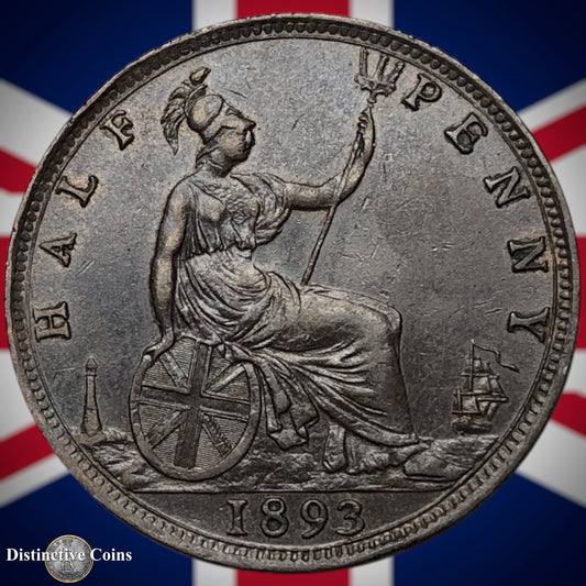 Great Britain 1893 Half Penny 1/2d GB5710