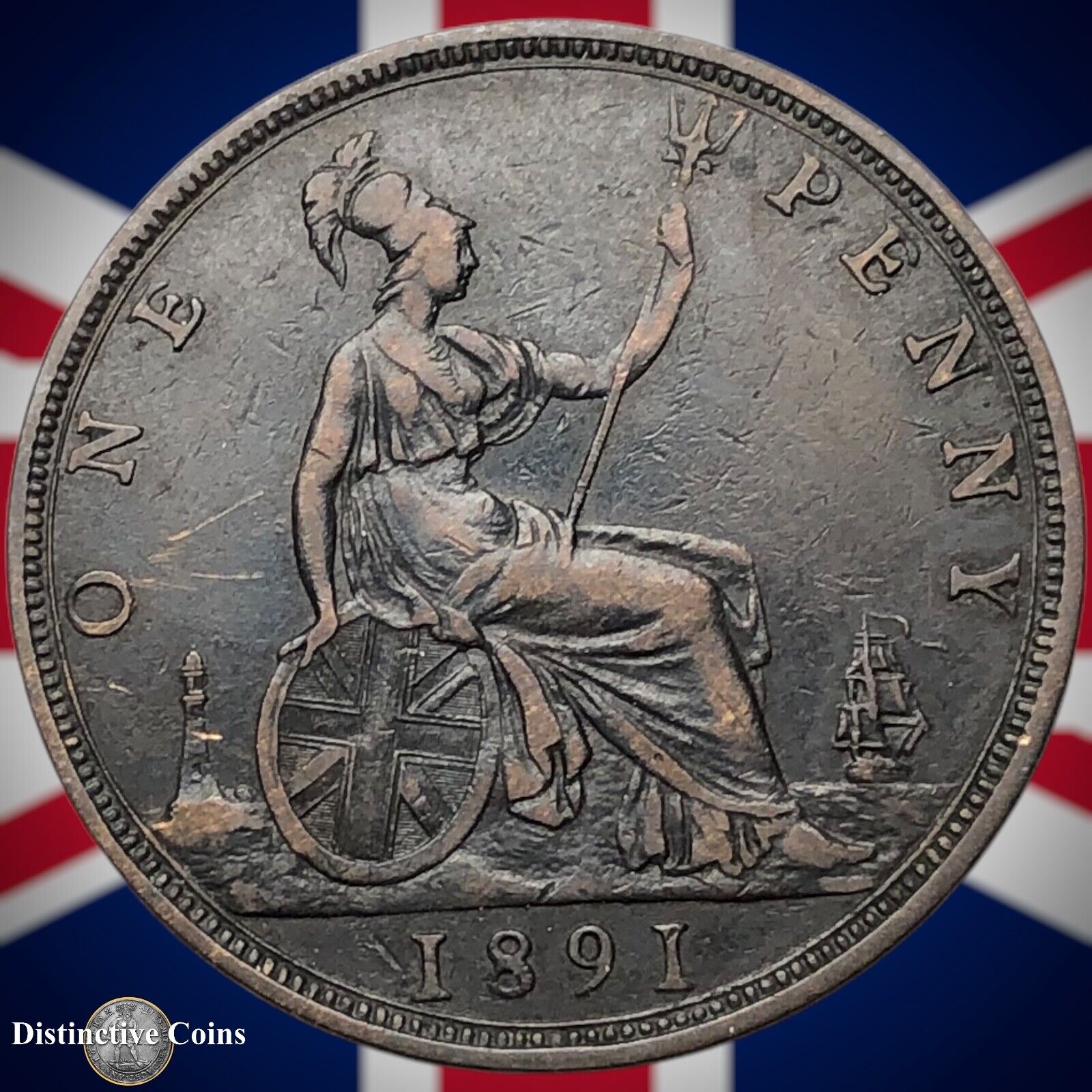 Great Britain 1891 Penny 1d GB6531