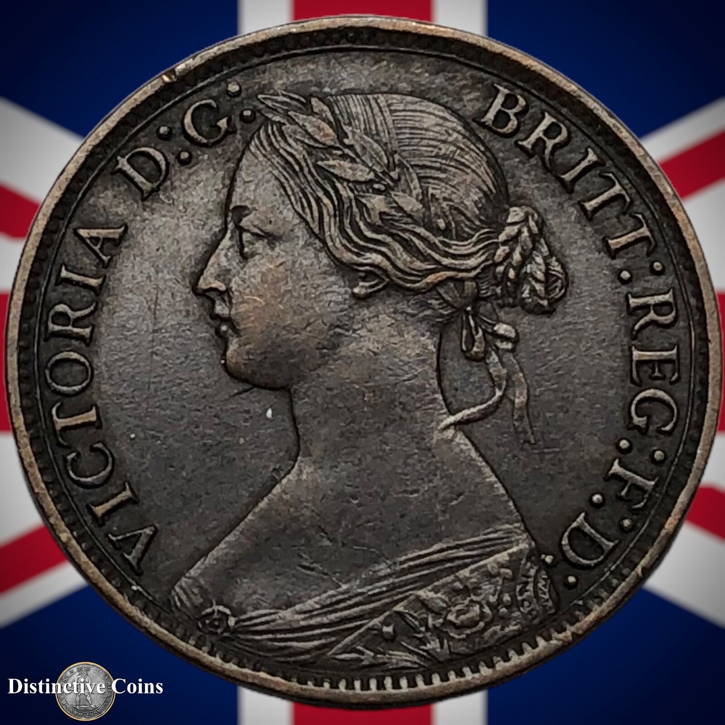 Great Britain 1865 Farthing 1/4d GB3524