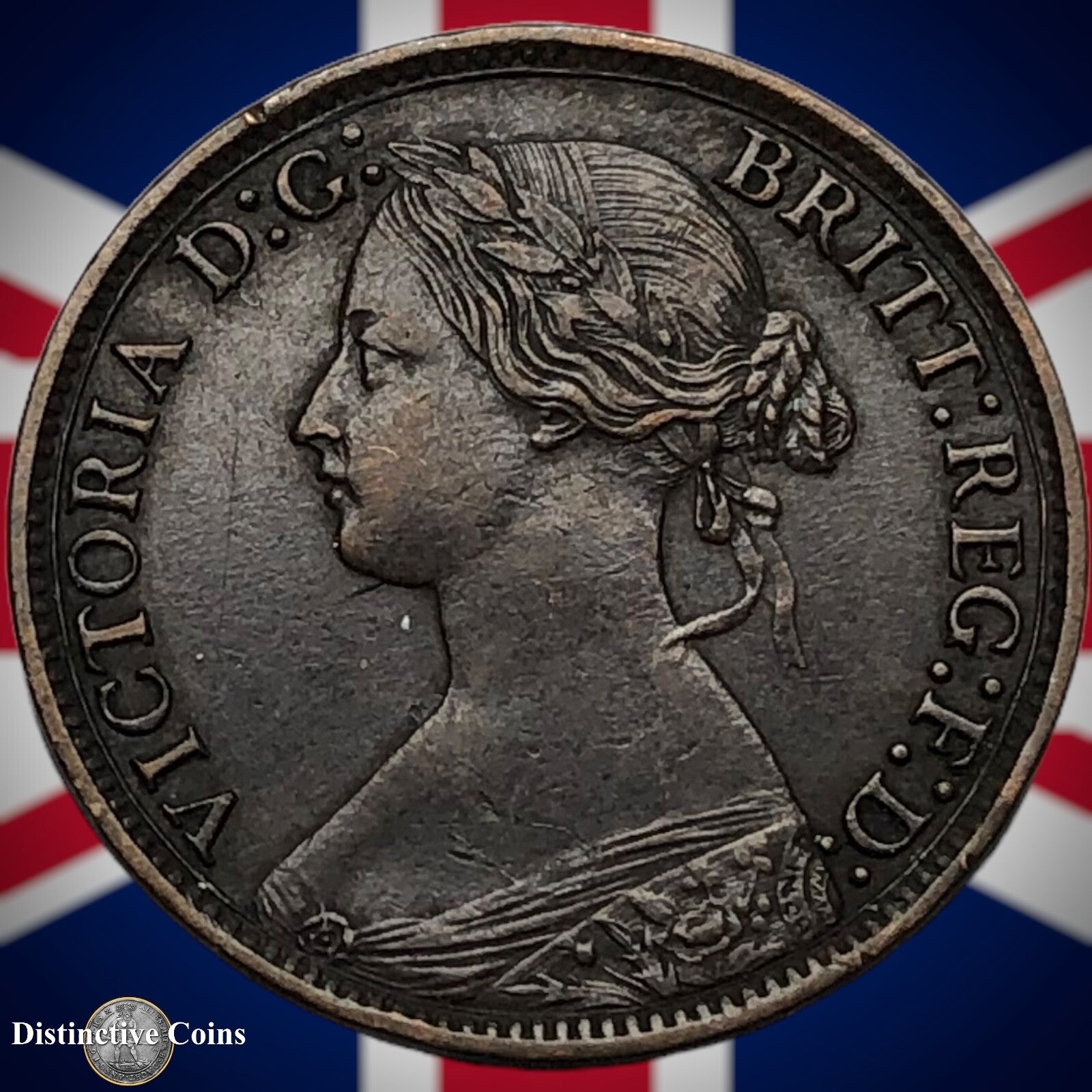 Great Britain 1865 Farthing 1/4d GB3524