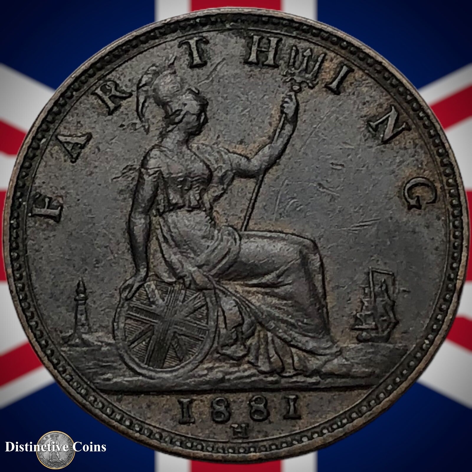 Great Britain 1881 H Farthing 1/4d GB3959