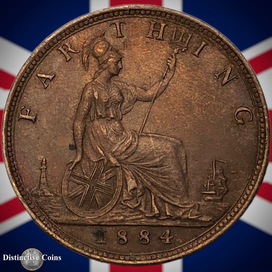 Great Britain 1884 Farthing 1/4d GB4134
