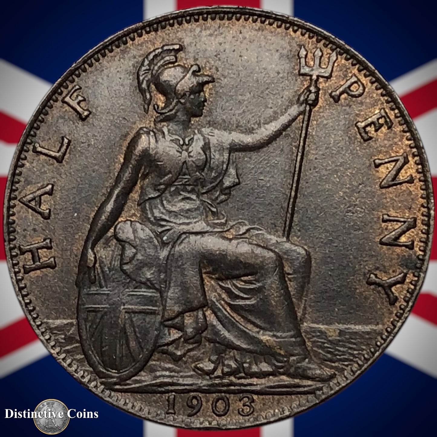 Great Britain 1903 Half Penny 1/2d GB5796