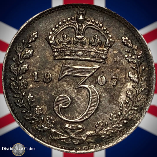 Great Britain 1907 Three Pence GB2113